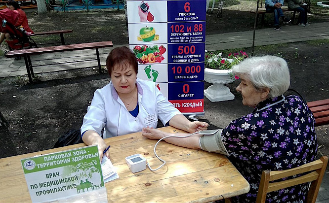 Летом в парках Пензы можно пройти медицинские экспресс-тесты
